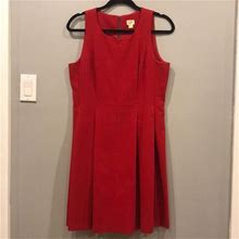 Loft Dresses | Ann Taylor Loft Professional Dress In Red, Size 10 | Color: Red | Size: 10