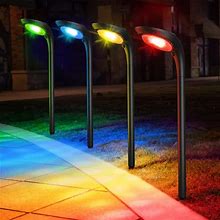 Solar Outdoor Lights Waterproof, 7 Color Changing 9 Lighting Modes Auto On/Off Solar Landscape Bright Light