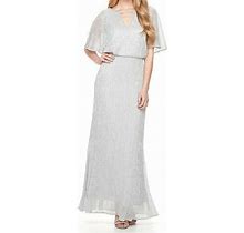 Chaya Silver Wedding / Formal / Mother Of The Bride Gown Maxi Dress.