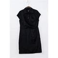 Ann Taylor Petite M Short Sleeve Black Dress