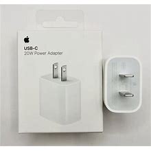 OEM Apple 20W USB-C 35W Dual Port Compact Power Adapter Fast Charger PD Cable