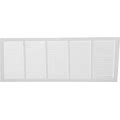 Hart & Cooley 657 Series 30" X 6" White Baseboard Return Air Grille 043670 (Fits A 30"W X 6"H Hole)