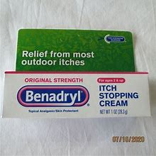 Benadryl Original Strength Itch Stopping Cream Relief Outdoor Itches