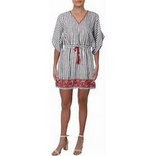 Lauren Ralph Lauren Dresses | Ralph Lauren Linen Embroidered Casual Shift Dress | Color: White | Size: 4