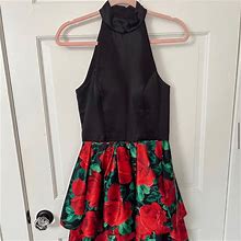 Sherri Hill Dresses | Sherri Hill Rose Short Homecoming Dress!! | Color: Black/Red | Size: 2