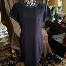 Worthington Petites Dresses | Worthington Petites Size 12 Petite Womens Lined Dress Navy | Color: Blue | Size: 12P