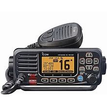 Icom Marine Mobile Two Way Radio: VHF, Analog And Digital, DSC, 25 W, 1,065 Channels, Black, IPX7 Model: M330 BLACK