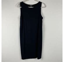 Eileen Fisher Black Sleeveless Knee Length Dress Size Small