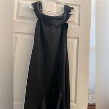 Venus Dresses | Brand New Never Worn Black Dress With Slit Up The Front. | Color: Black | Size: M