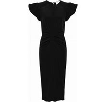 ISABEL MARANT - Terena Crepe Midi Dress - Women - Polyester - 40 - Black