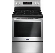 Maytag Mer6600f 30" Wide 5.3 Cu. Ft. Capacity Free Standing Electric Range - Stainless