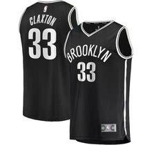 Men's Nicolas Claxton Fanatics Branded Black Brooklyn Nets Fast Break Replica Jersey - Icon Edition Size: 3XL