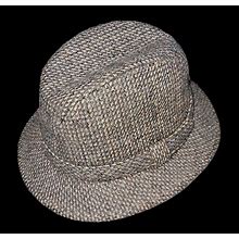 Vintage Stetson Fedora Mens Hat Tweed Woven Size Small 6 3/4 - 6 7/8 Wool