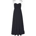 Staud Women's Landry Shoulder-Tie Smocked Maxi Dress - Black - Size Medium