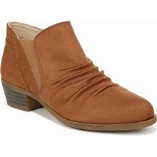 Lifestride Aurora Scrunch Ankle Boot - Wide Width Available In Walnut At Nordstrom Rack, Size 10