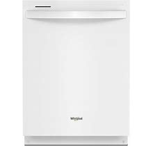 Whirlpool Top Control 24-In Built-In Dishwasher With Third Rack (White), 47-Dba | WDT750SAKW