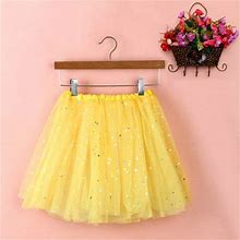 Dondpo Skirts For Women,Sequin Dress Skirt Short Womens Adult Dancing Skirt Pleated Skirt Midi Dresses,Summer Dresses Womens Dresses Yellow Dress One
