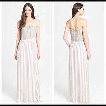 Parker Strapless Beaded Mini Dress | Color: White | Size: S