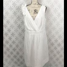 Dress Barn Dresses | Dress Barn Sleeveless Eyelet Summer Dress 16 | Color: White | Size: 16