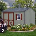 Best Barns Cypress 10 ft. W X 12 ft. D Solid Wood Storage Shed In Brown/Gray/Red | 96 H X 120 W X 144 D In | Wayfair C60c34d294b8263b1ab165b74bb98ea9