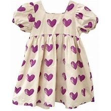 Baby Toddler Girls Dress Short Sleeve Dress 1T-7T