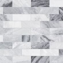 Satori Storm Polished 12-In X 12-In Polished Natural Stone Marble Brick Marble Look Wall Tile (0.97-Sq. Ft/ Piece) | 1001-0172-0