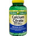 Spring Valley Calcium Citrate Tablets Dietary Supplement, 600 Mg, 300 Count, Other