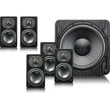 SVS Prime Satellite Pro 5.1 System 5.1-Channel Home Theater Speaker System With Powered Subwoofer - Black Ash