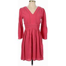 Ann Taylor Casual Dress - Popover: Pink Dresses - Women's Size 0 Petite