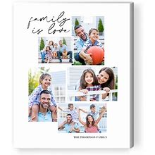 Family And Friends Canvas Print, 8X10, White, By Snapfish