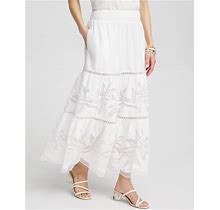 Women's Poplin Pull-On Maxi Skirt In White Size 8/10 | Chico's, Mother's Day Outfits