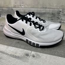 Nike Flex Control 4 Low Mens Running Shoes White Black Cd0197-100 Mens Sz 8