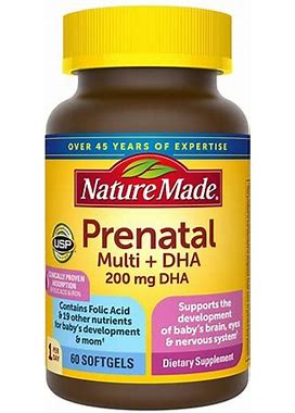 Nature Made Prenatal Multi + DHA Softgels - 60.0 Ea