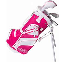 NEW Merchants Of Golf Tour X Pink 3Pc Junior Girls Golf Set Size 0
