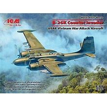 Icm B26k Counter Invader Usaf Attack Aircraft - Plastic Model Airplane