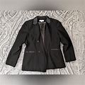 Calvin Klein Jackets & Coats | Calvin Klein Women's Two Button Lux Blazer | Color: Black | Size: 14