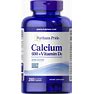 Puritan's Pride Calcium Carbonate 600 Mg + Vitamin D 125 IU | 250 Coated Caplets