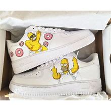 Nike Air Force 1 Custom, Air Force One, Custom Sneakers, Simpson Homer Nike AF1, Hand Painted Shoes- Custom For Him /Her, Anime