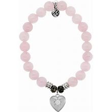 T. Jazelle : Rose Quartz Stone Bracelet With Self Love Sterling Silver Charm - Annies Hallmark And Gretchens Hallmark $62.00 - Annie's Hallmark