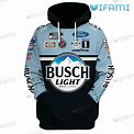 Busch Light Hoodie 3D Kevin Harvick Nascar Gift For Beer Lovers