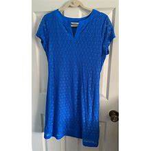 Isaac Mizrahi Dresses | Size Small Isaac Mizrahi Short Sleeve Lace Dress | Color: Blue | Size: S