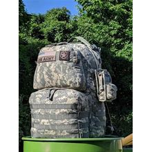 US Army Military ACU MOLLE II Medium Rucksack Backpack Eagle Cool School Bag GI