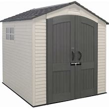 Lifetime 7 ft. X 7 ft. Outdoor Plastic Storage Shed, 60042 ,