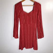 Altar'd State Dresses | Altard State Boho Stripe Smocked Back Mini Dress | Color: Red/White | Size: M