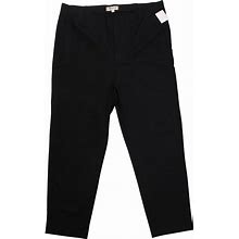 Madewell Womens Fraser Slim Pants Black Dress Pant Stretch Plus Size