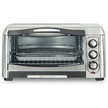 Hamilton Beach Sure-Crisp Air Fryer Toaster Oven 6 Slice Capacity Stainless Steel 31323