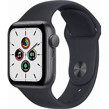 Apple Watch SE (GPS, 40Mm) - Space Gray Aluminum Case With Midnight Sport Band (Renewed Premium)