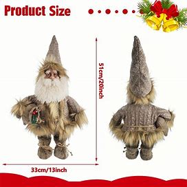 1Pc Christmas Gnome Plush Doll, Handmade Gnome Indoor Home Desktop Party Decoration,Window Decoration,Cute Ornament, Home Living Room,All-New,Temu