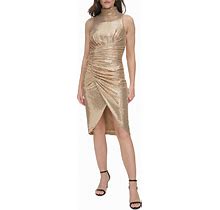 Vince Camuto Women's Novelty High-Low Cocktail Dress - Taupe