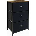 Nightstand W/ 3 Drawers Bedside Furniture & End Table Storage Tower - 3-Drawer